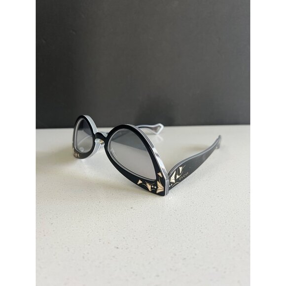 Gucci Inverted Multilayer Acetate runway for Cat-Eye black Sunglasses - Picture 5 of 12